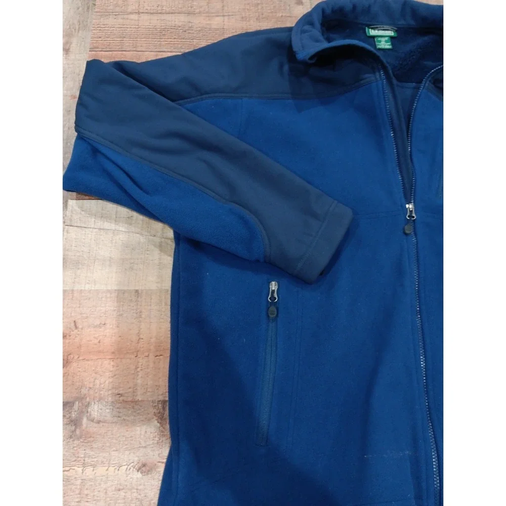 Men's L.L. Bean Thinsulate Flex Insulation Full Zip  2XL Tall Polartec Blue 2800
